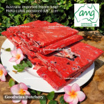 Beef LUNG - PARU frozen Australia AMG portioned 3/8" 1cm (price/600g 4pcs)